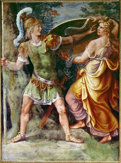 Teti dona le armi ad Achille da Giulio Romano